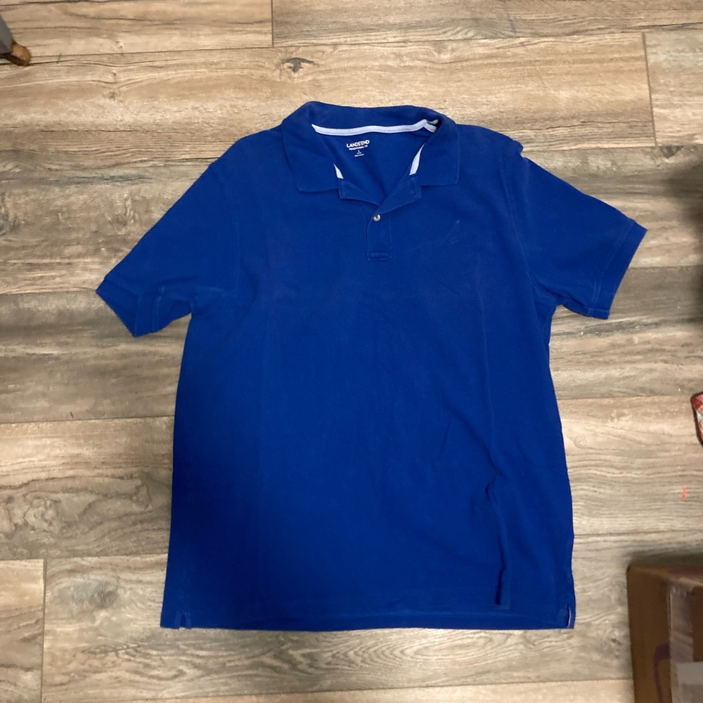 Lands End Polo. Size Large. Blue.